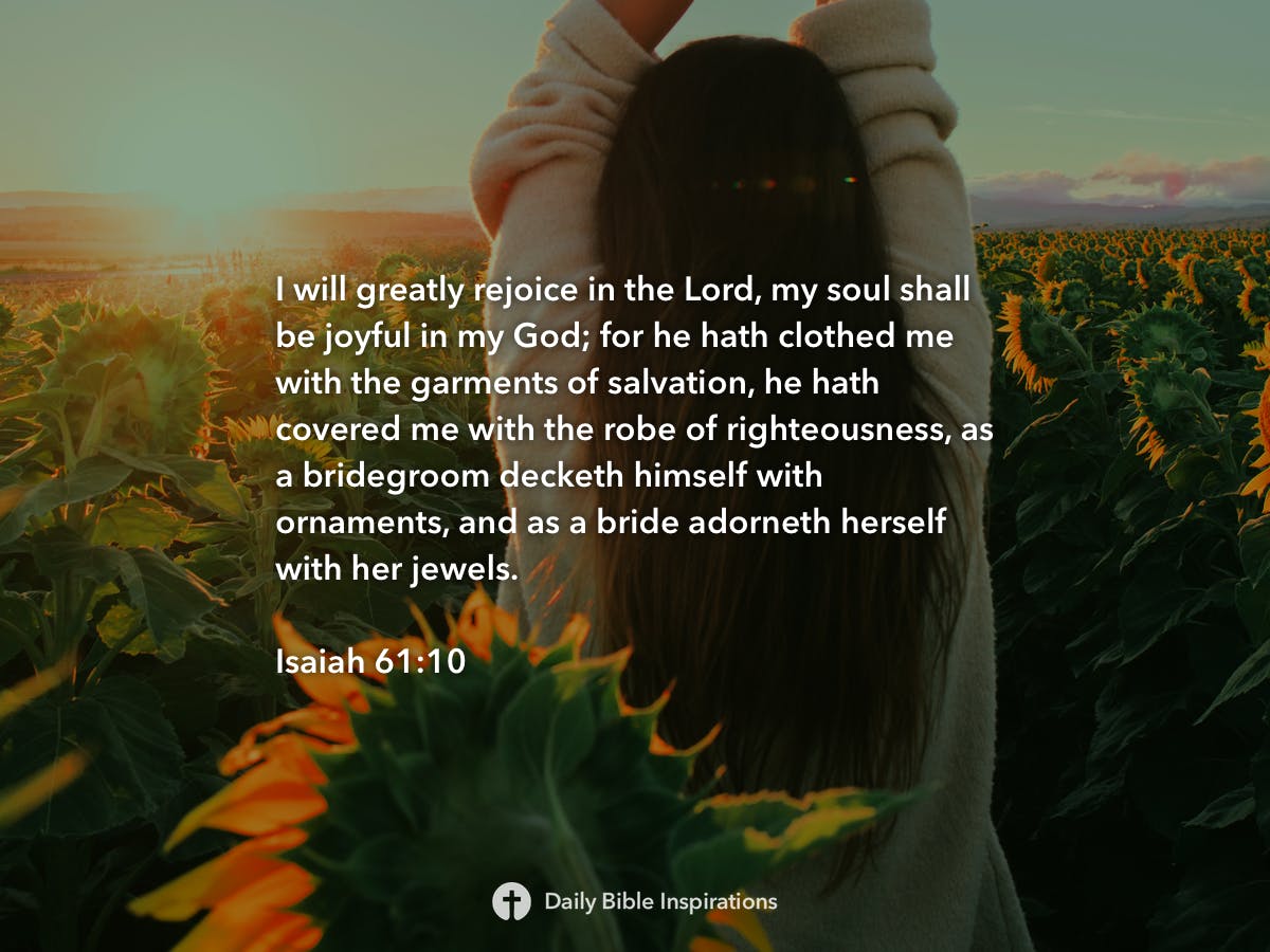 Isaiah 61:10 - Daily Bible Inspirations