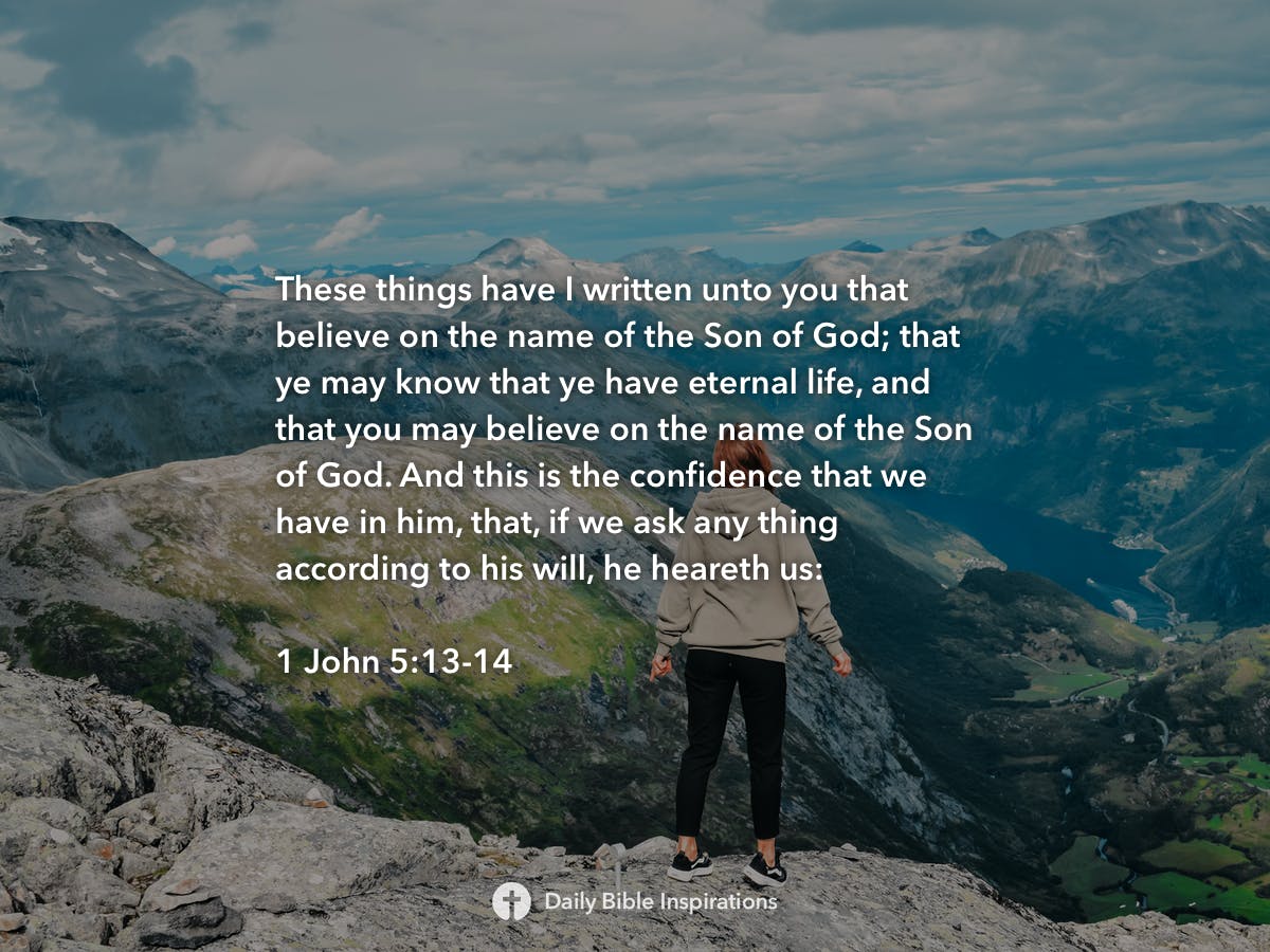 1 John 5:13-14 - Daily Bible Inspirations