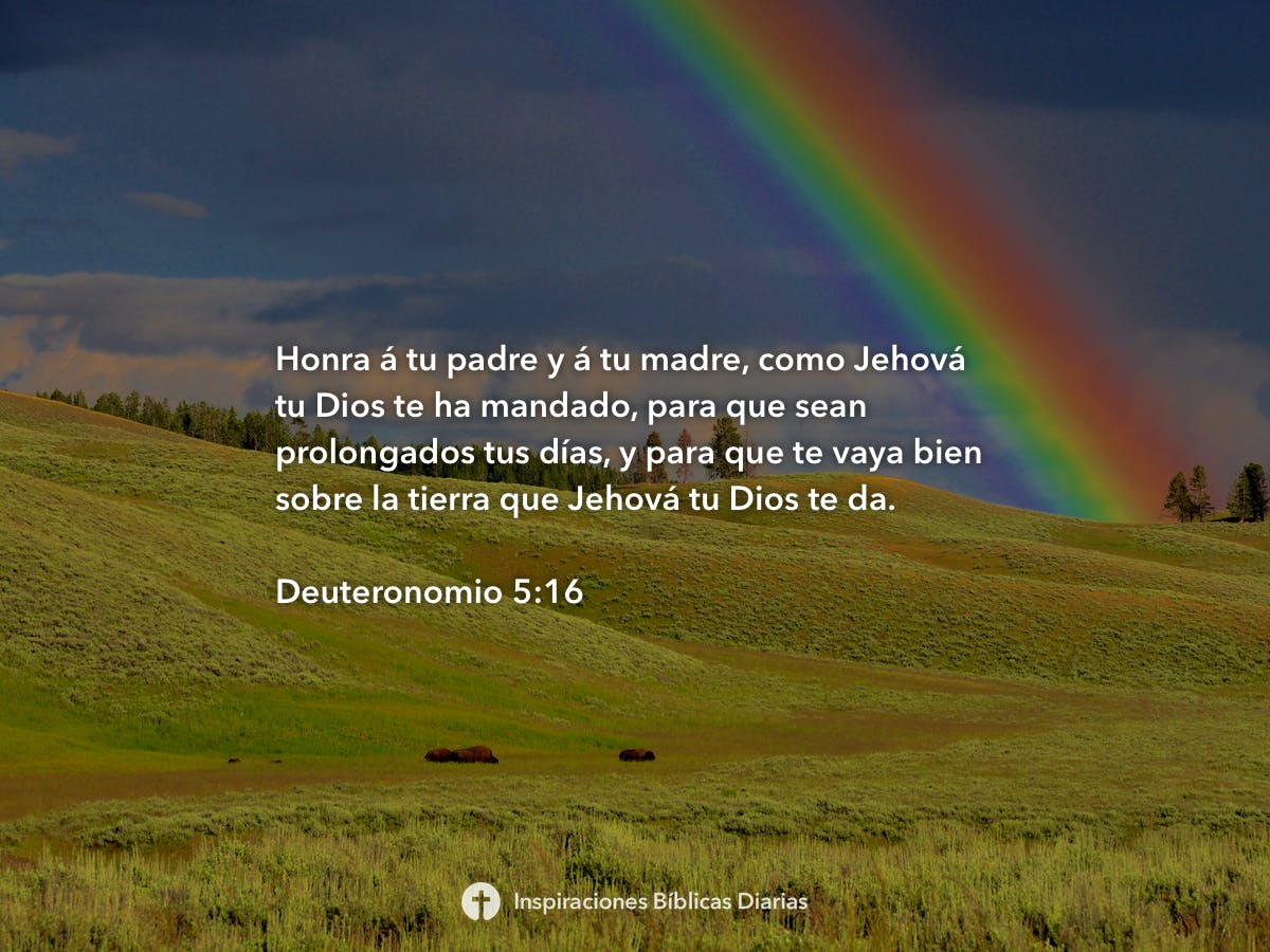 Deuteronomio 5:16 - Inspiraciones Bíblicas Diarias