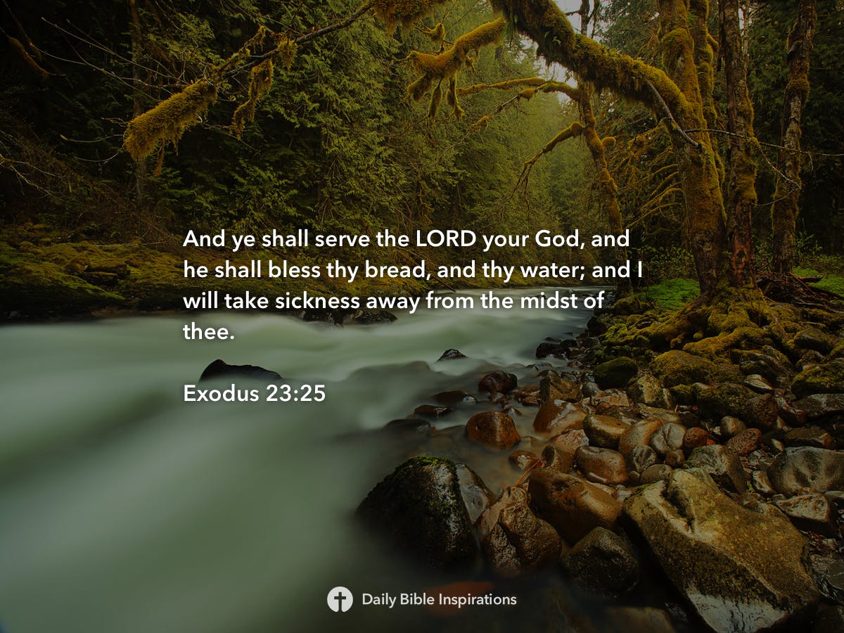 Exodus 23:25 - Daily Bible Inspirations