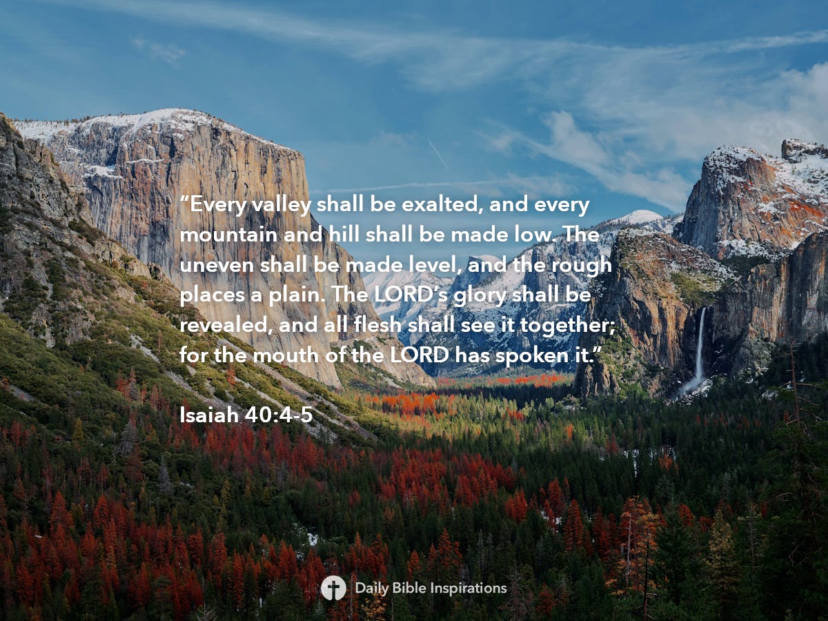 Isaiah 40:4-5 - Bible Inspirations