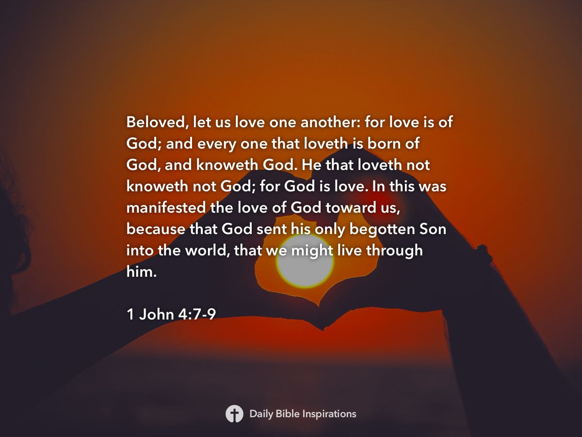 1 John 4:7-9 | Daily Bible Inspirations