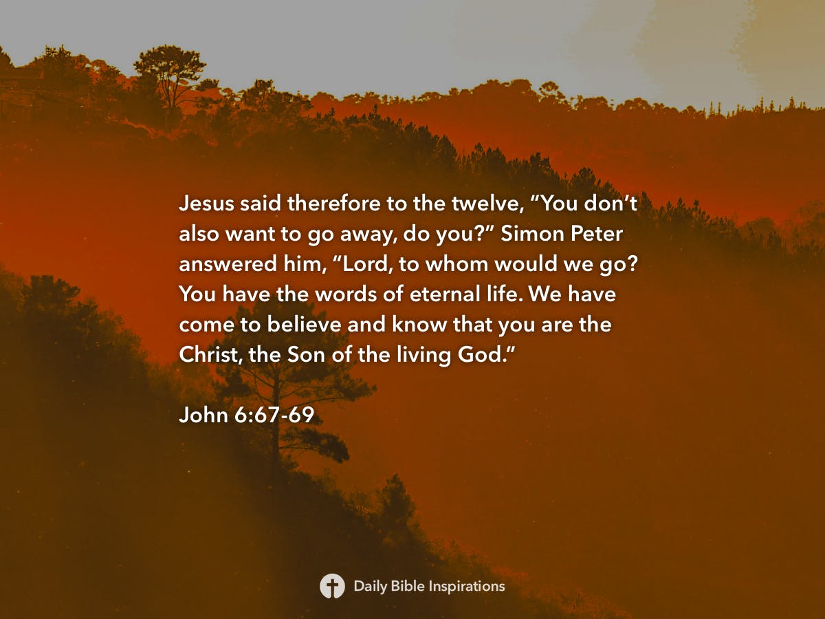 John 6:67-69 | Daily Bible Inspirations